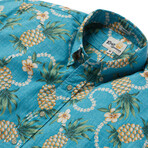 Pining For You Classic Button Down // Maui Blue (2XS)