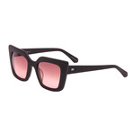 Unisex Cult Vision Sunglasses // Matte Black + Gray Rose Gradient