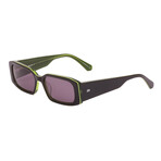 Unisex Inner Vision Sunglasses // Black Lime Clear + Iron Gray Polar