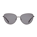 Unisex Candi Sunglasses // Matte Black + Black + Iron Gray Polar