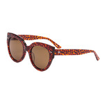 Unisex Good Life Sunglasses // Cheetah + Brown Polar