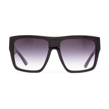 Unisex Onyx Sunglasses // Black Gray + Shadow Gradient