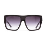 Unisex Onyx Sunglasses // Black Gray + Shadow Gradient