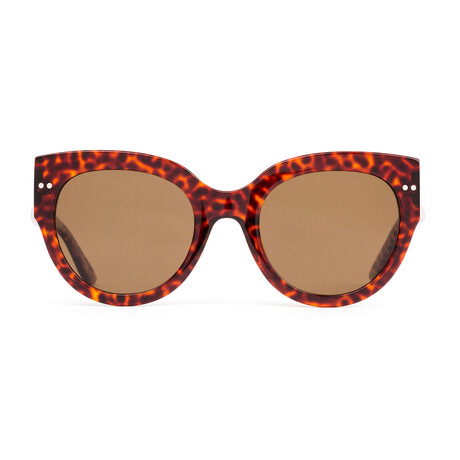 Unisex Good Life Sunglasses // Cheetah + Brown Polar