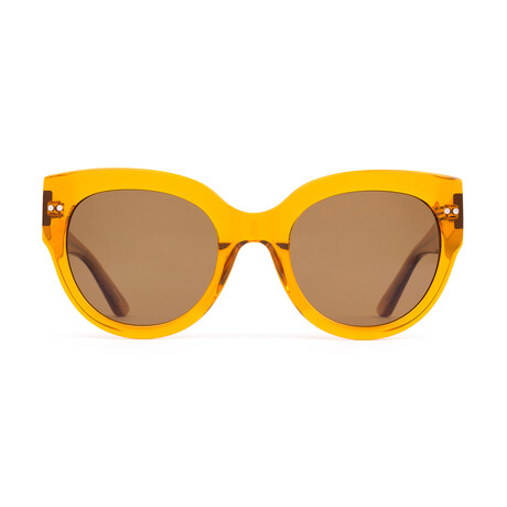 Unisex Good Life Sunglasses // Amber + Brown Polar