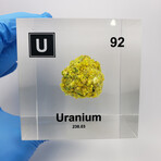 Uranium Cube // Autunite Crystal // 2"
