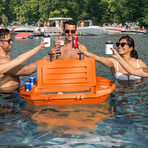 Cuddy Floating Cooler and Dry Storage Vessel // Orange