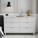 Granville Double Wide Dresser // 55.07" (White)