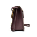 Macken Small House Check Derby Crossbody Bag // Mahogany Red