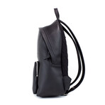 Abbeydale Branded Backpack Shoulder Bookbag // Black