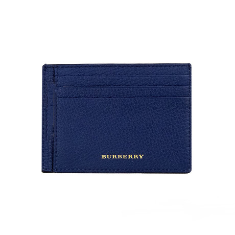 House Check Chase Deep Money Clip Card Case Wallet // Blue - Burberry  Luxury Bags & Wallets - Touch of Modern