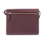 Macken Small House Check Derby Crossbody Bag // Mahogany Red