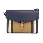 Macken Small House Check Derby Crossbody Bag // Ink Blue