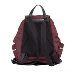 Medium Econyl Rucksack Drawstring Backpack Bookbag // Burgundy