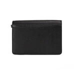 Hampshire Small Embossed Logo Smooth Crossbody Handbag // Black