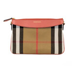 Peyton House Check Derby Grain Pouch Crossbody Bag // Cinnamon Red