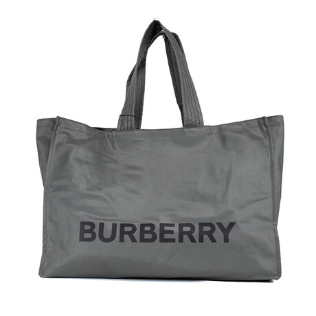 Trench Charcoal Extra Large Branded Tote Handbag // Gray