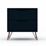 Rockefeller 3-Piece // Tatiana Midnight Blue // Tall Double Wide Dresser // Standard Dresser // Nightstand Dresser