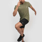 Basic Athletic Tee // Olive Green (Small)