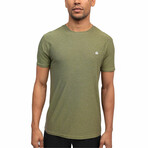 Basic Athletic Tee // Olive Green (Small)