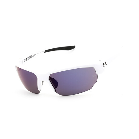 Men's UA 0012/S Sunglasses // White-Black + Blue