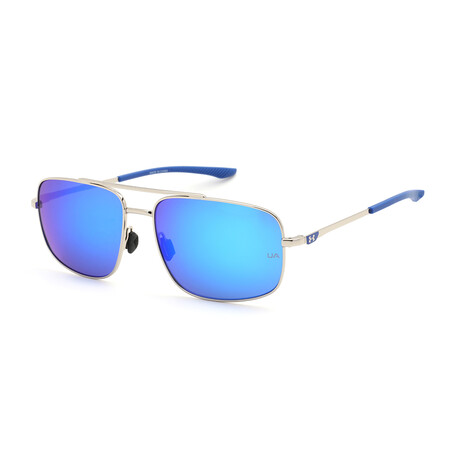 Men's UA 0015/G/S Sunglasses // Palladium + Blue Mirror