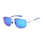 Men's UA 0015/G/S Sunglasses // Palladium + Blue Mirror