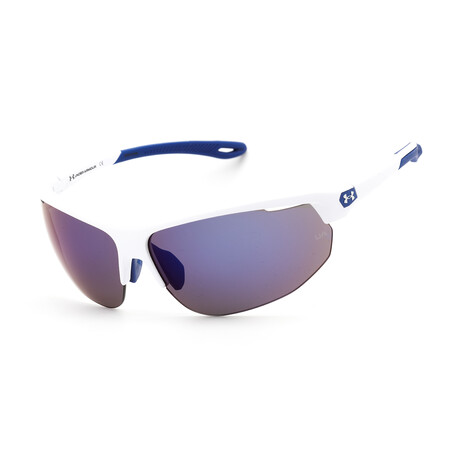 Men's UA 0002/G/S Sunglasses // White-Blue + Blue
