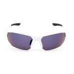 Men's UA 0012/S Sunglasses // White-Black + Blue