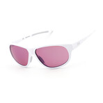 Men's UA Intensity Sunglasses // White-Gray + Violet Blue