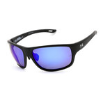Men's UA 0004/S Sunglasses // Matte Black + Gray Blue
