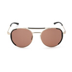 Men's UA 0008/G/S Sunglasses // Light Gold + Brown