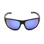 Men's UA 0004/S Sunglasses // Matte Black + Gray Blue