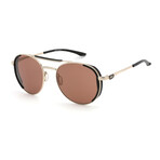 Men's UA 0008/G/S Sunglasses // Light Gold + Brown