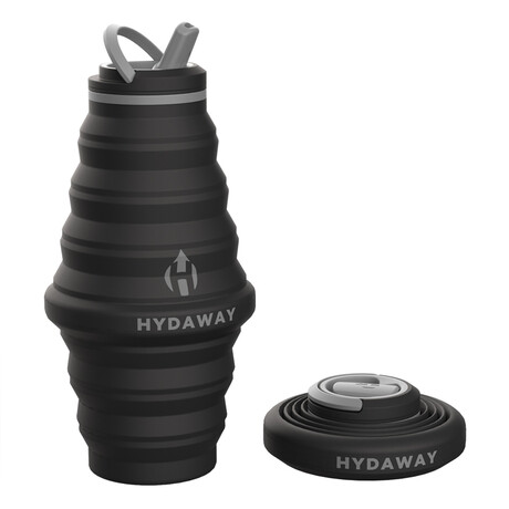 Hydaway Collapsible Water Bottle // 25 Fl. Oz // Set of 2 // Midnight