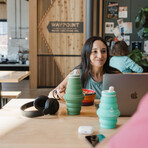 Hydaway Collapsible Water Bottle // 25 Fl. Oz // Set of 2 // Fern