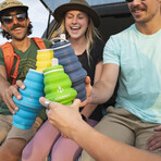 Hydaway Collapsible Water Bottle // 25 Fl. Oz // Set of 2 // Bluebird