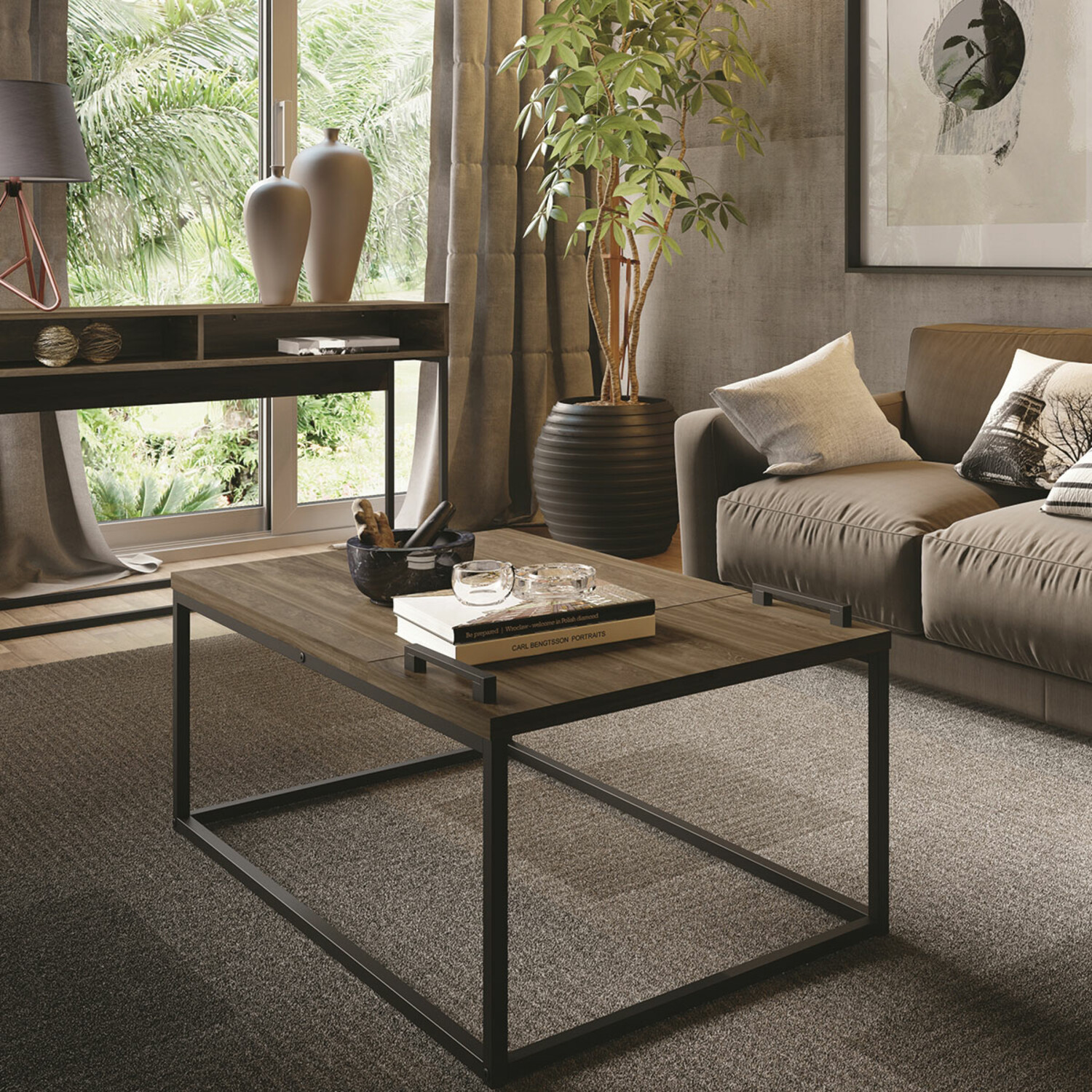 Aliyah Coffee Table // Dark Oak Casabianca Furniture Touch of Modern