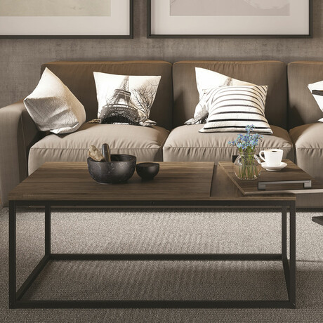 Aliyah Coffee Table // Dark Oak