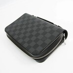 Louis Vuitton // Damier Leather Bi-Fold Long Wallet // Damier Graphite // Pre-Owned