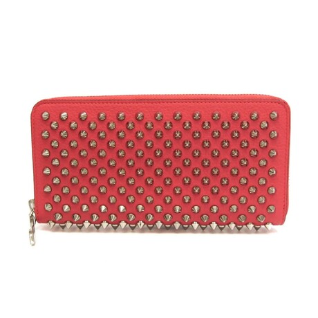 Christian Louboutin // Leather Panettone Bi-Fold Long Wallet // Rose // Pre-Owned