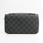 Louis Vuitton // Damier Leather Bi-Fold Long Wallet // Damier Graphite // Pre-Owned