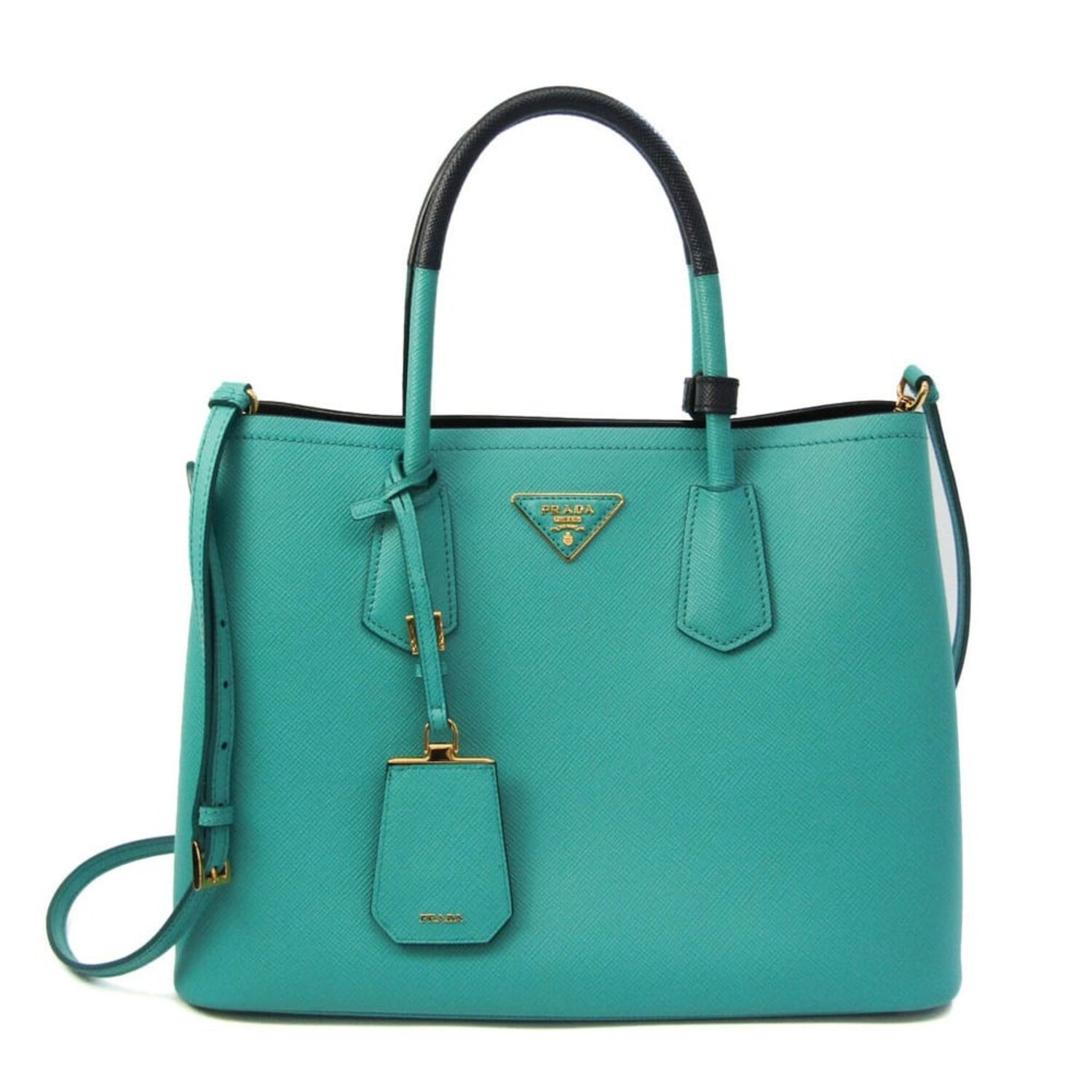 Prada Saffiano-leather Shoulder Bag - Green