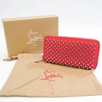 Christian Louboutin // Leather Panettone Bi-Fold Long Wallet // Rose // Pre-Owned