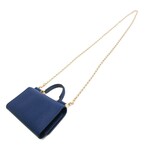 Dolce & Gabbana // Leather Shoulder Chain Wallet // Royal Blue // Pre-Owned