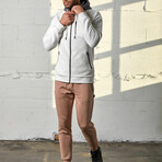 Men's All-Day Zip Hoodie // Oatmeal (XS)