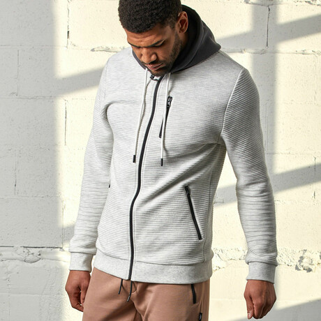 Men's All-Day Zip Hoodie // Oatmeal (XS)