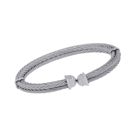 Stainless Steel Bangle Bracelet // 7" // New