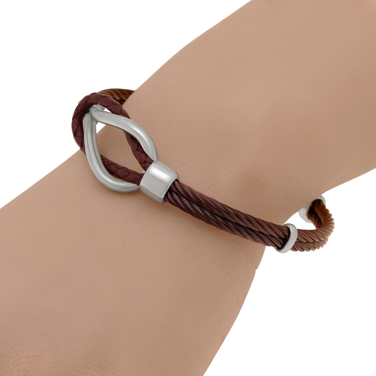 Stainless Steel Cable Bracelet // 8" // Store Display Alor Men's