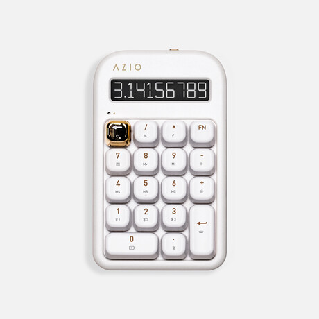 Azio IZO NumPad / Calculator with Blue switch (White Blossom)